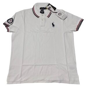 Polo Ralph Lauren US Olympic Team White Polo Shirt Mens XL Custom Slim Fit NEW